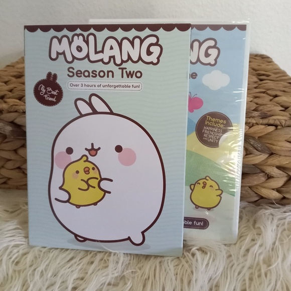 MOLANG 2 DVDs Season 1 & 2 BRAND NEW SEALED * 6 Hours Friendship Caring Respect - Picture 2 of 5